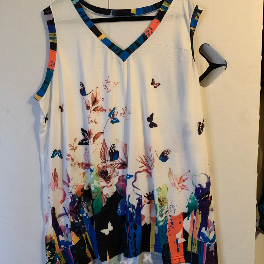 Tunic with black kimono